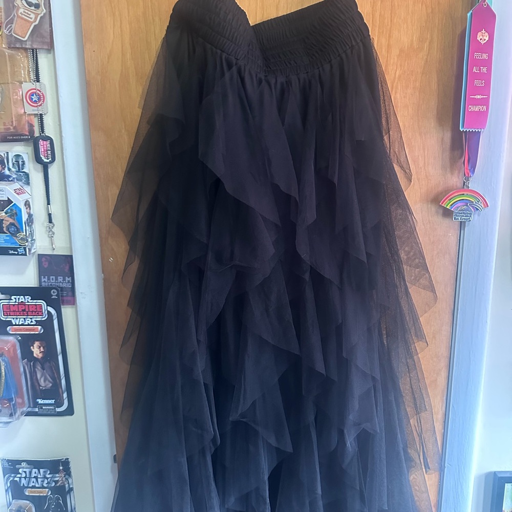 Akira Black XL maxi skirt